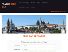 Tablet Screenshot of prague-rent-car.com